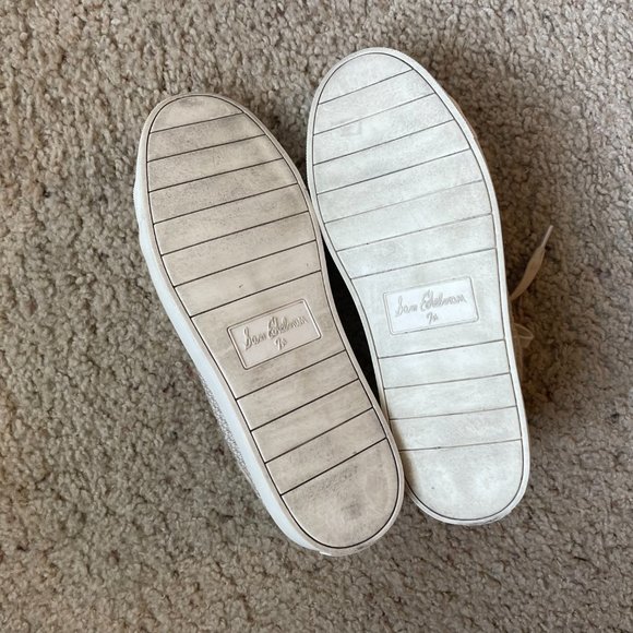 Sam Edelman Elena Fabric Sneaker Summer Sand Sz 7.5 - Picture 7 of 7